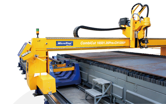 Macchina di smussatura del plasma smussato giallo di CNC Combicut 3D per industria di automobile
